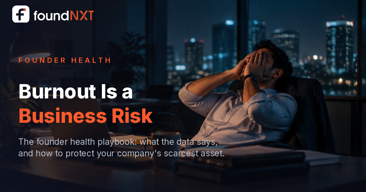 Burnout Is a Business Risk: The Founder Health Playbook